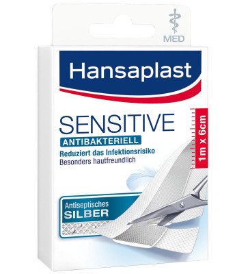 Hansaplast Sensitive MED antibakteriell 1m x 6cm